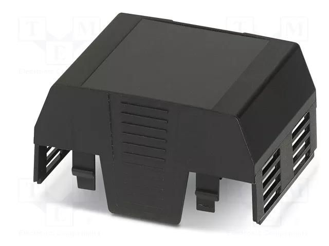 Cover; for enclosures; UL94HB; EH 52,5 FLAT; ABS; black; 52.5mm PHOENIX CONTACT PH-2201834