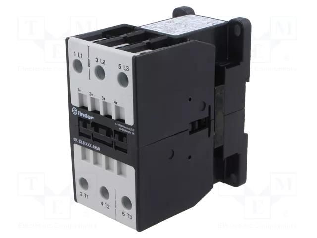 Contactor: 3-pole; NO x3; 230VAC; 50A; for DIN rail mounting; 6K FINDER 6K.13.8.230.4350