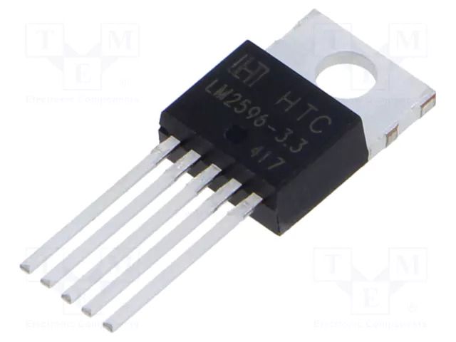 PMIC; DC/DC converter; Uin: 6÷40V; Uout: 3.3V; 3A; TO220-5; THT; Ch: 1 TAEJIN TECHNOLOGY / HTC Korea LM2596T-3.3-TT