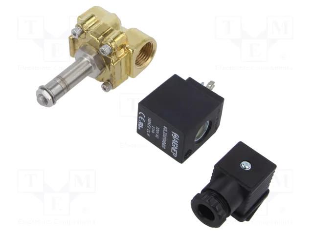 Electromagnetic valve; G 1/2"; brass; NBR; Valve: 2/2 NC; 230VAC AIGNEP FMM-03F-12-N-NC-A