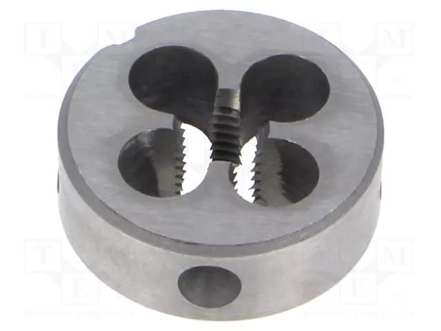 Threading die; high speed steel; M7; 1; Ø: 25mm; Thk: 9mm; 6g VÖLKEL VOLKEL-27440