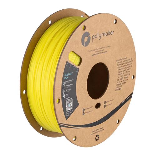 Filament Polymaker PolyLite Luminous PLA 1,75mm 1kg - Yellow PLM-25193 6938936713661