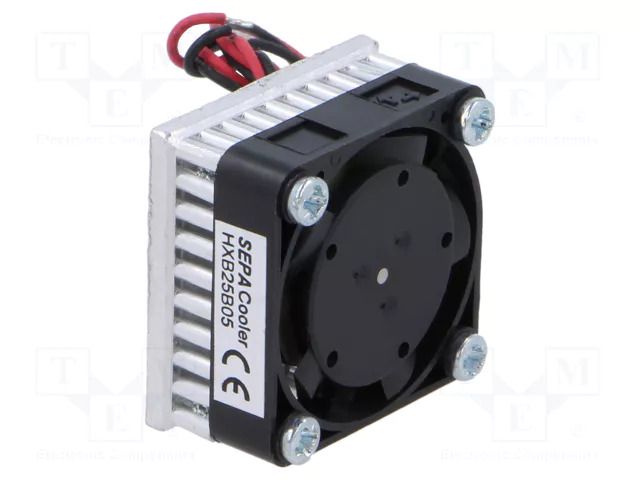 Fan: DC; axial; 5VDC; 25x25x15mm; 19dBA; ball; 10000rpm SEPA Europe GMBH HXB25B05-002