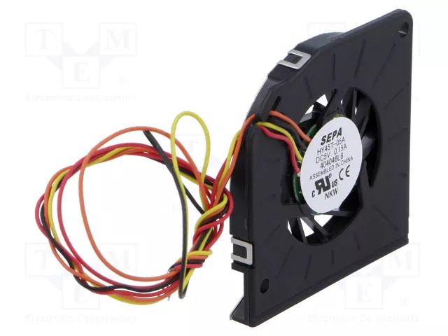 Fan: DC; blower; 5VDC; 45x45x5mm; 2.3m3/h; 27dBA; MagFix; 5200rpm SEPA Europe GMBH HY45T05A-830
