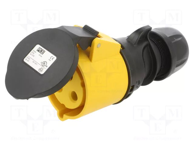 Connector: AC supply; plug; female; 32A; 110VAC; Shark; IEC 60309 PCE 2239-4