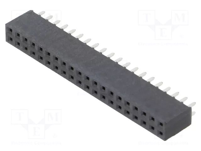 Connector: pin strips; socket; female; PIN: 40; straight; THT; 2x20 SAMTEC SSW-120-01-F-D