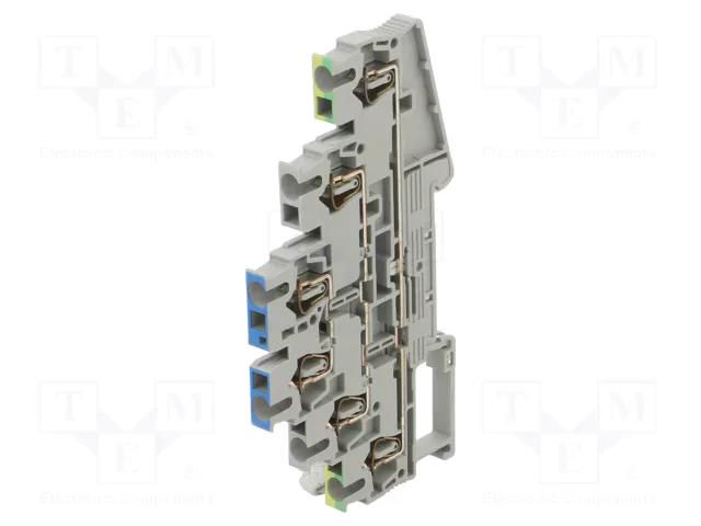 Splice terminal: rail; ST; spring clamp; 31A; polyamide; 5.2mm PHOENIX CONTACT ST2.5-PE/L/N