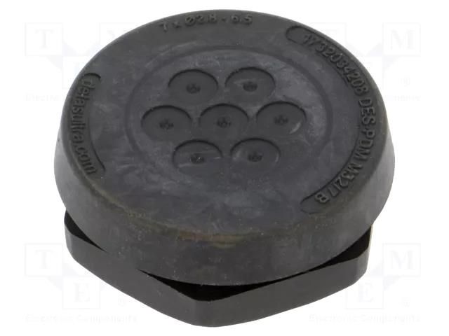 Multigate grommet; Holes no: 7; 2.6÷6.5mm; IP66 TECHNO THA.460.B7A.E