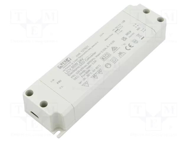 Power supply: switching; LED; 24VDC; 2.5A; 220÷240VAC; IP20; OUT: 1 TCI 127821