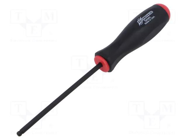 Screwdriver; hex key,spherical; HEX 5mm; Blade length: 109mm BONDHUS BONDHUS-10664