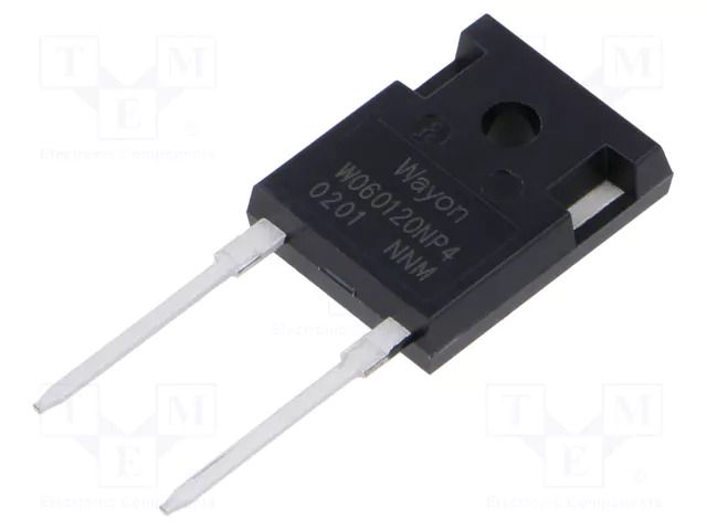 Diode: Schottky rectifying; SiC; THT; 1.2kV; 60A; TO247-2; Ir: 25uA WAYON WSRSIC060120NP4