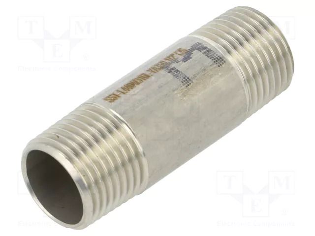 Nipple; threaded,straight; max.10bar; 60mm PNEUMAT 2001-1/2-ES