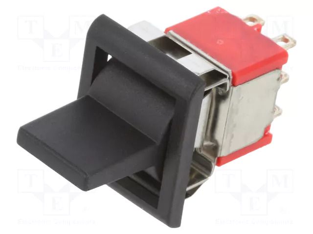 ROCKER; DP3T; Pos: 3; ON-OFF-ON; 2A/250VAC; 5A/28VDC; black; none TE Connectivity 2-1571987-7