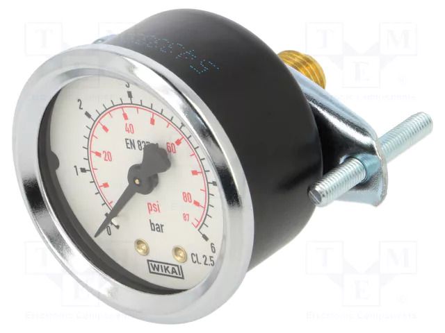 Manometer; 0÷6bar; G 1/4",rear connection; 50mm; Temp: -20÷60°C PNEUMAT 110.85