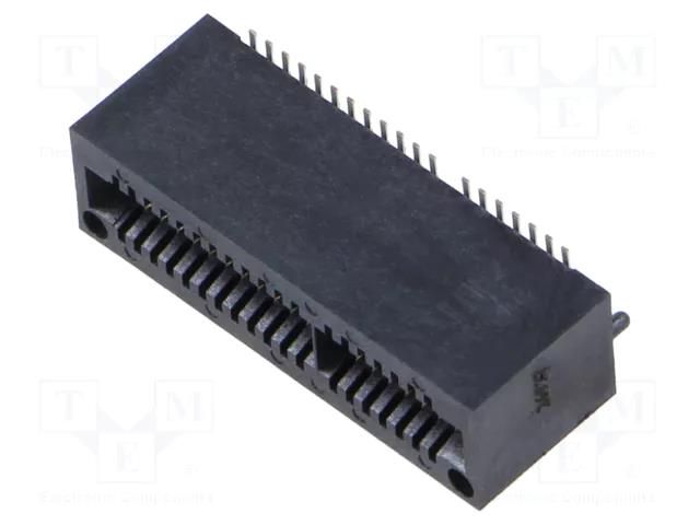 Connector: card edge; PIN: 40; SMT; on PCBs; 1mm SAMTEC MEC112002FDAKTR