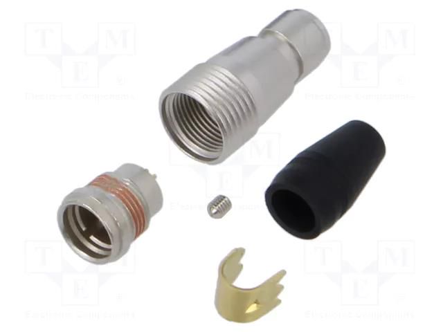 Connector: circular; HR25; soldering; PIN: 4; plug; for cable; male HIROSE HR25A-7J-4P