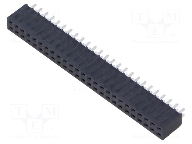 Connector: pin strips; socket; female; PIN: 50; straight; THT; 2x25 SAMTEC SSW-125-01-F-D