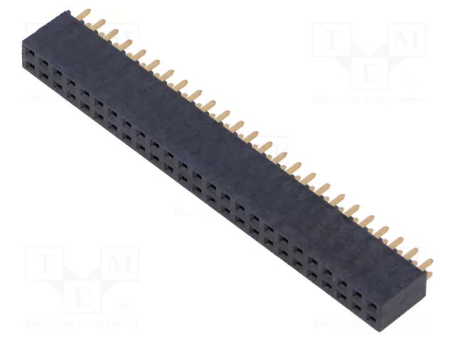 Connector: pin strips; socket; female; PIN: 50; straight; THT; 2x25 SAMTEC SSW-125-01-G-D