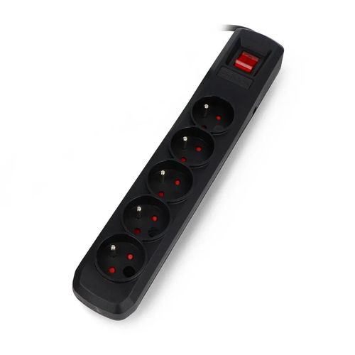 Power strip with security Arcon R5 black - 5 sockets - 1,5m IMP-16537 5904722197589