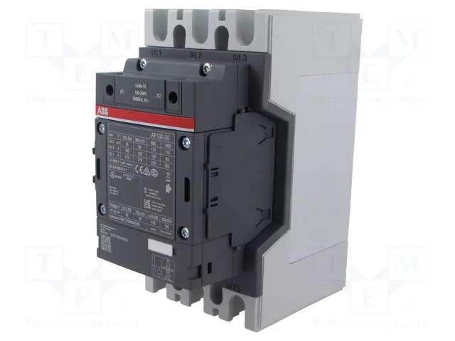 Contactor: 3-pole; NO x3; Auxiliary contacts: NC + NO; 190A; AF ABB AF190-30-11-13
