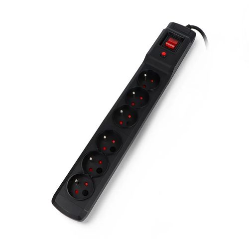 Power strip with protection Arcon multi M6 black - 6 sockets - 1,5m IMP-16542