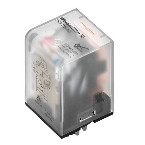 DRR273615L Galios relė, 115 V AC 3CO, AgSnO, 10 A, "Plug-in" tipo jungtis, Weidmuller 2765350000 4064675076841