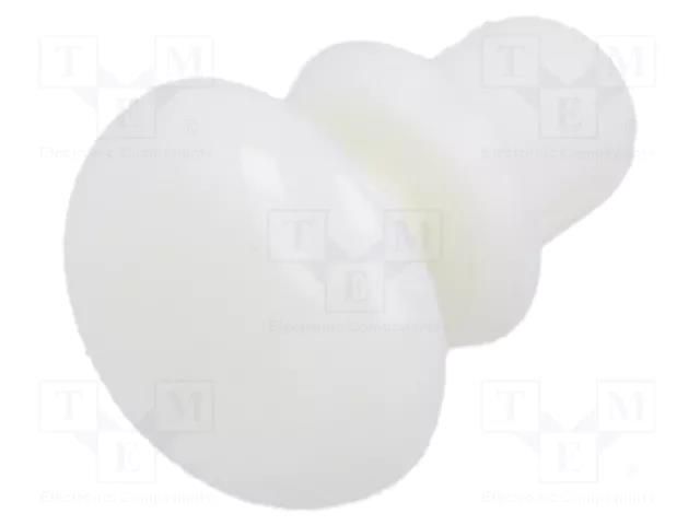 Rivet; polyamide; L.rivet: 3.5mm; Panel cutout diam: 3.1mm; white DREMEC DR8G4013.0X2.0W