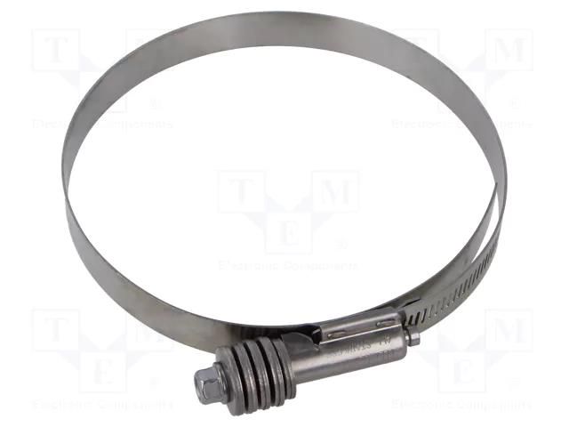 Worm gear clamp; walk-in coolers; W: 16mm; Clamping: 121÷143mm MPC INDUSTRIES FG16W3121143