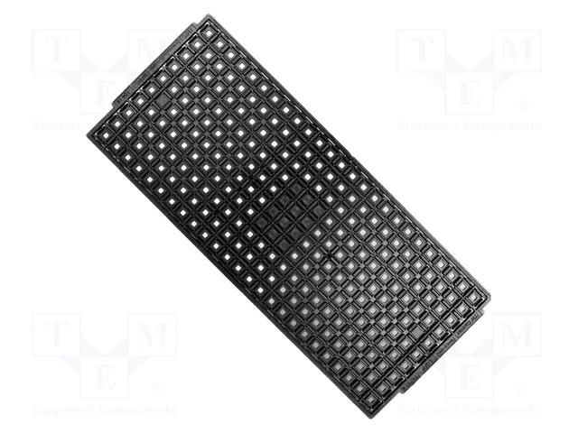 Electronic components tray; ESD; 7x7x1.4mm; black; 150°C; LQFP ANTISTAT ATS-030-0379