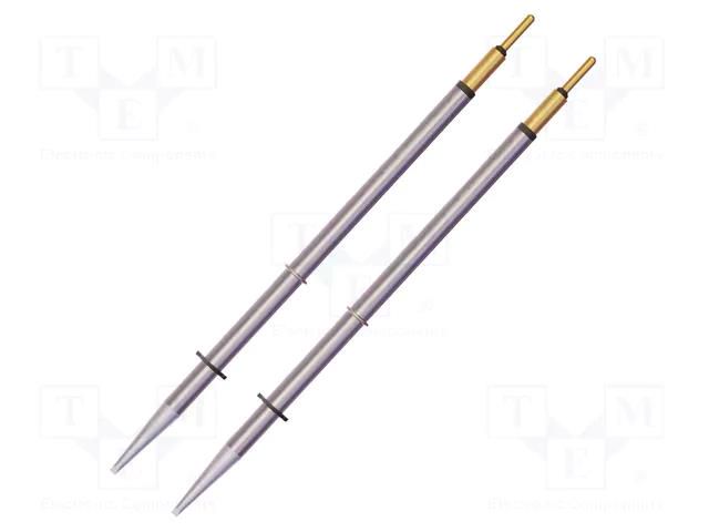 Tip; chisel; 0.8x9mm; 413°C; for hot tweezers; 2pcs; MicroFine METCAL MFT-7CH9008
