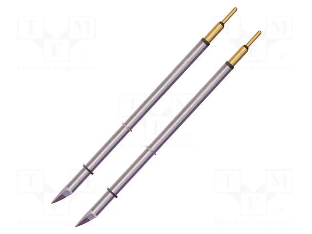 Tip; knife; 0.3x5.4mm; 413°C; for hot tweezers; 2pcs; SmartHeat® METCAL MFT-7PW5403