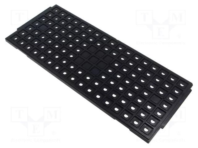 Electronic components tray; ESD; 12x12x1.4mm; black; 150°C; LQFP ANTISTAT ATS-030-0056