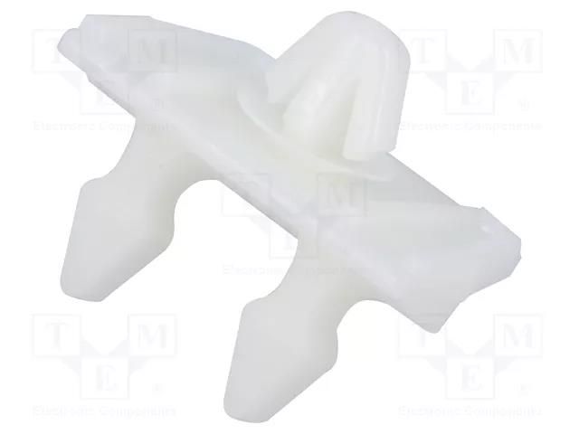 Moulding clip; 10pcs; Mercedes; OEM: 19884681; polyamide; natural ROMIX RX-A15690
