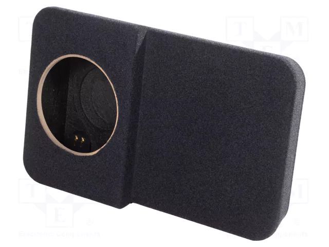 Car loudspeaker enclosure; MDF; black melange; 250mm; BMW; 19l BASSER OBGL.BMW.29