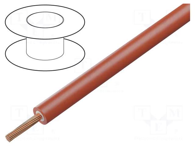 Wire; FlexiVolt-2V,Flexivolt®; stranded; Cu; 6mm2; PVC; red; 1.5kV STÄUBLI 60.7035-22