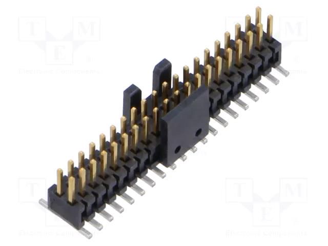 Connector: pin strips; socket; male; PIN: 40; vertical; SMT; 1.27mm SAMTEC FTSH-120-01-L-DV-K