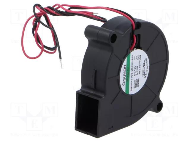 Fan: DC; blower; 12VDC; 50x50x15mm; 5.94m3/h; 32.6dBA; Vapo; 4200rpm SUNON MF50151V2-A99-B