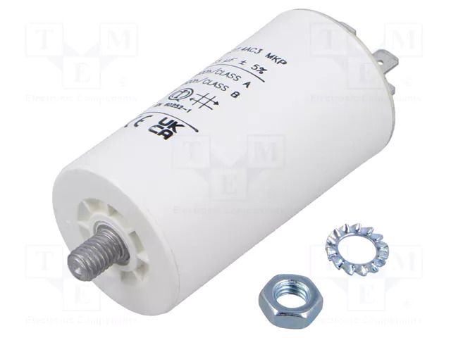 Capacitor: polypropylene; motors, run; 15uF; 470VAC; Ø40x73.5mm KEMET C274AC35150AA0J