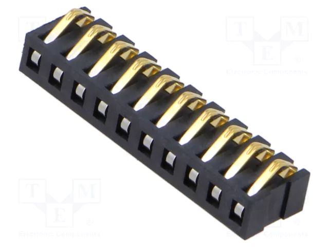 Connector: battery; SIB SAMTEC SIB-110-02-F-S-LC