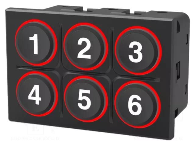 Keypad: plastic; LED; 6N; -40÷85°C; Body dim: 86.7x57.8x37.5mm; 09 EAO K09-01.000001