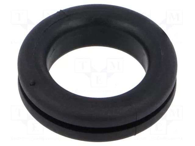 Grommet; Ømount.hole: 26mm; Øhole: 20mm; black; 0÷80°C; PVC ESSENTRA ESS-10118184