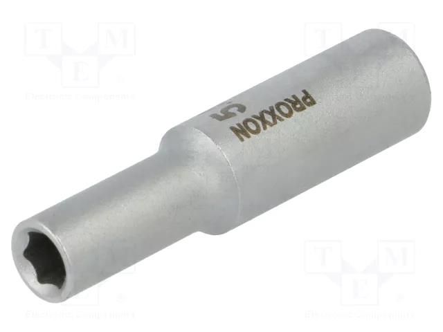 Socket; 6-angles,socket spanner; HEX 5.5mm; 1/4" PROXXON PR23769