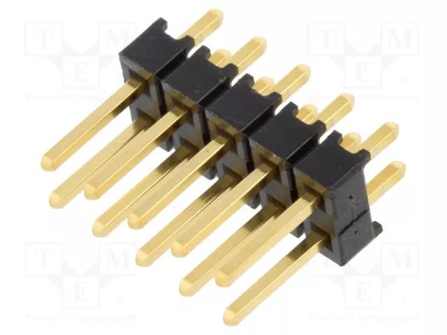 Connector: pin strips; pin header; male; PIN: 10; straight; THT SAMTEC TSW-105-07-G-D