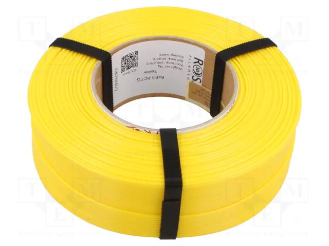 Filament: PCTG; 1.75mm; yellow; 240÷270°C; 1kg; Table temp: 60÷80°C ROSA 3D ROSA-4079
