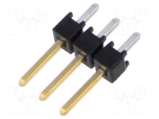 Connector: pin strips; pin header; male; PIN: 3; THT; straight; 1x3 SAMTEC TSW-103-07-S-S