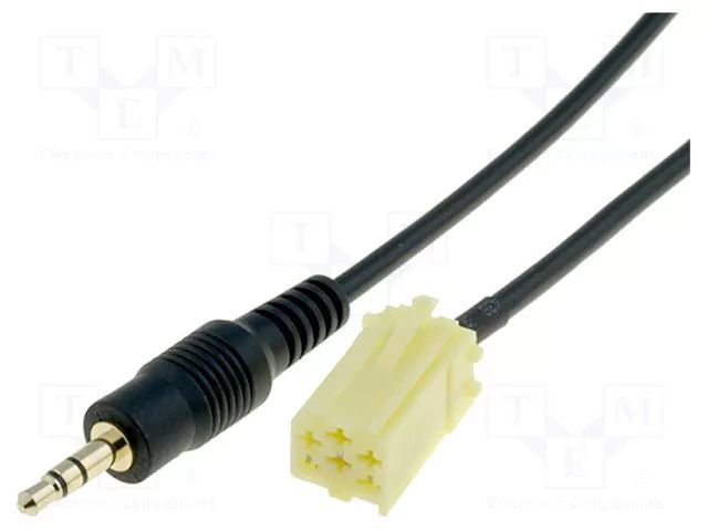 Aux adapter; Jack 3,5mm; Alfa Romeo,Fiat,Lancia,Smart; 0.8m 4CARMEDIA AUX-FIAT.02