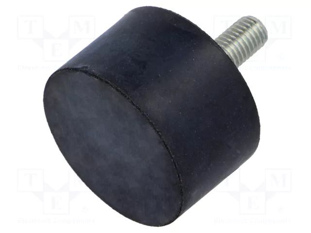 Vibroisolation foot; Ø: 50mm; H: 30mm; Shore hardness: 40±5; 1820N ELESA+GANTER DVA4-50-30-M10-40