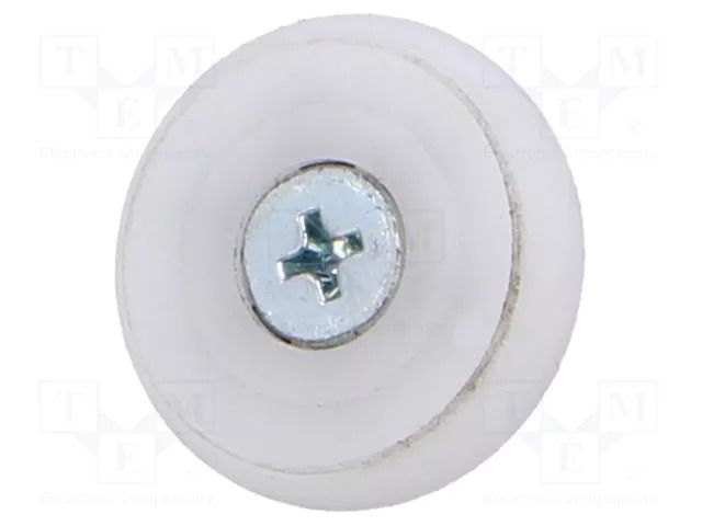 Guide roller; technopolymer POM; Ømax: 26mm; Ext.thread: M6 ELESA+GANTER GN753-26-M6-KV-2