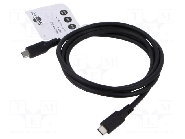 Cable; Thunderbolt 3,Thunderbolt 4,USB 3.2; 1.5m; black; 10Gbps Goobay GOOBAY-74206