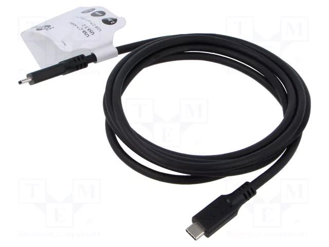 Cable; Thunderbolt 3,Thunderbolt 4,USB 3.2; 2m; black; 4K; PVC GOOBAY GOOBAY-74207